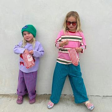 Purple Plaid Pants