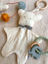 Cachou the Lovey with Removable Wood Teething Ring