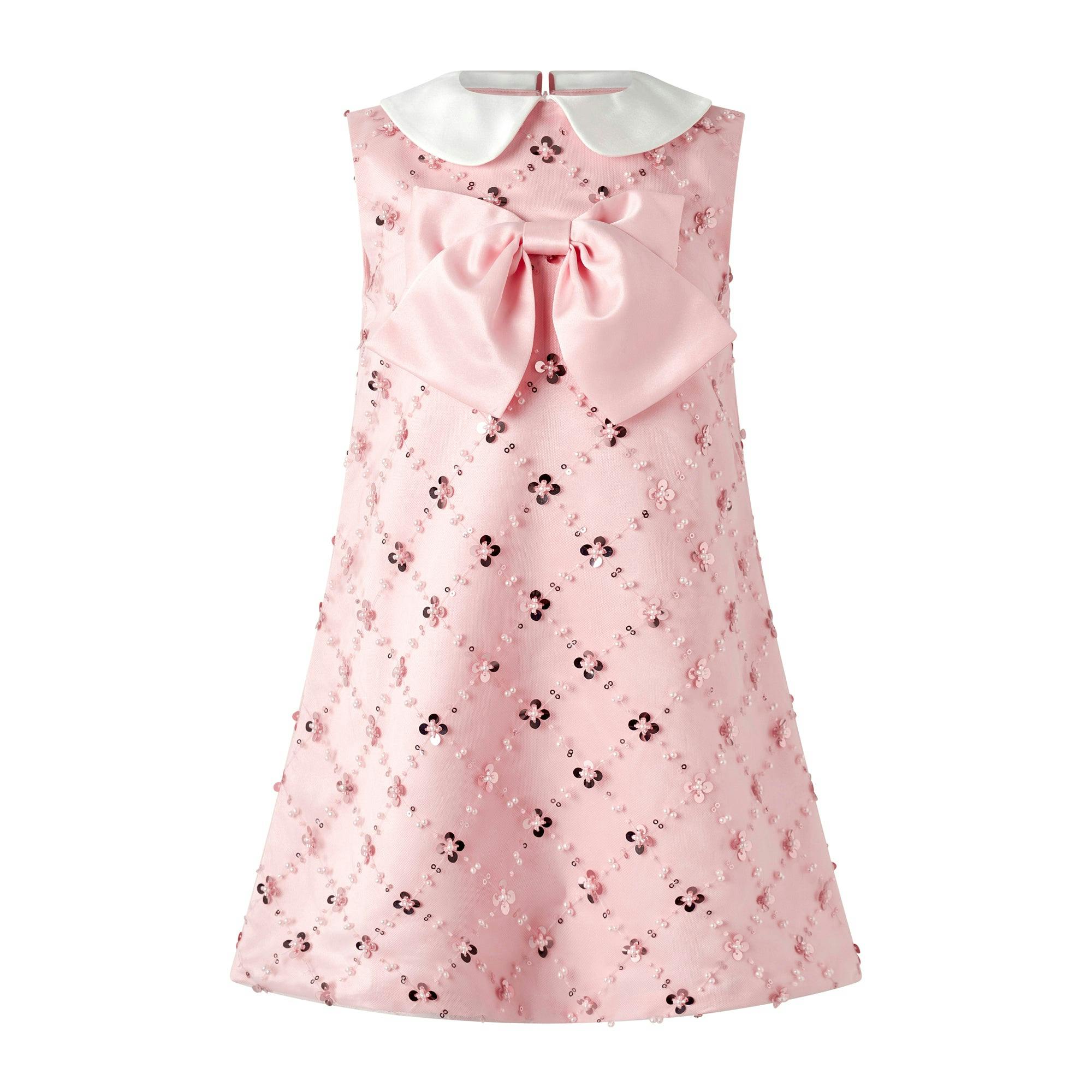 Peter Pan Collar Sequin Party Dress