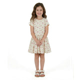 Girls Knit Seersucker Bubble Dress | Blush Floral
