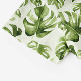 Island Leaf Linen Button-Up Shirt and Shorts Set