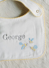 Baby Classic Bib - Embroidered Bee
