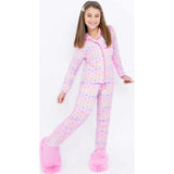 Rainbows and Stars Long Sleeve Jersey Pajama Pant Set