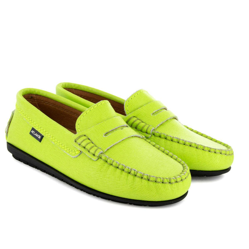 Penny 032 Walker Moccasins, Green Abacate Leather