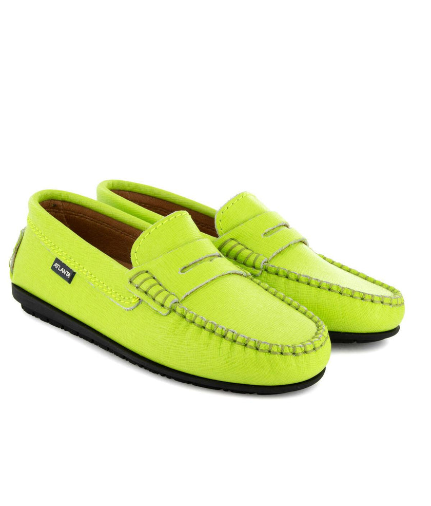 Penny 032 Walker Moccasins, Green Abacate Leather