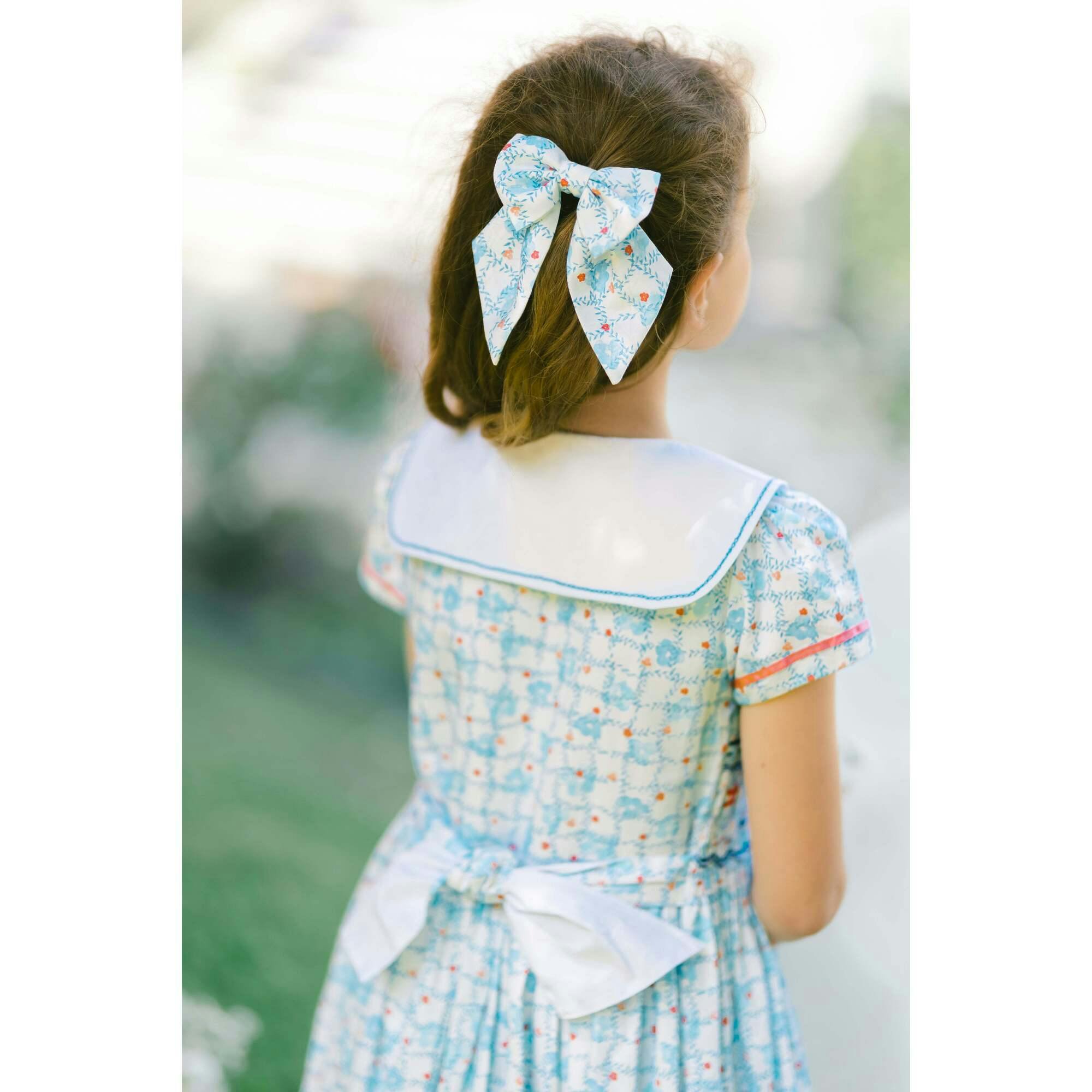 RIVIERA FLORAL BLUE HAIR CLIP