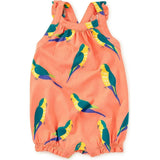 Cross-Back Baby Romper, Green