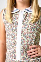 fall floral court dress