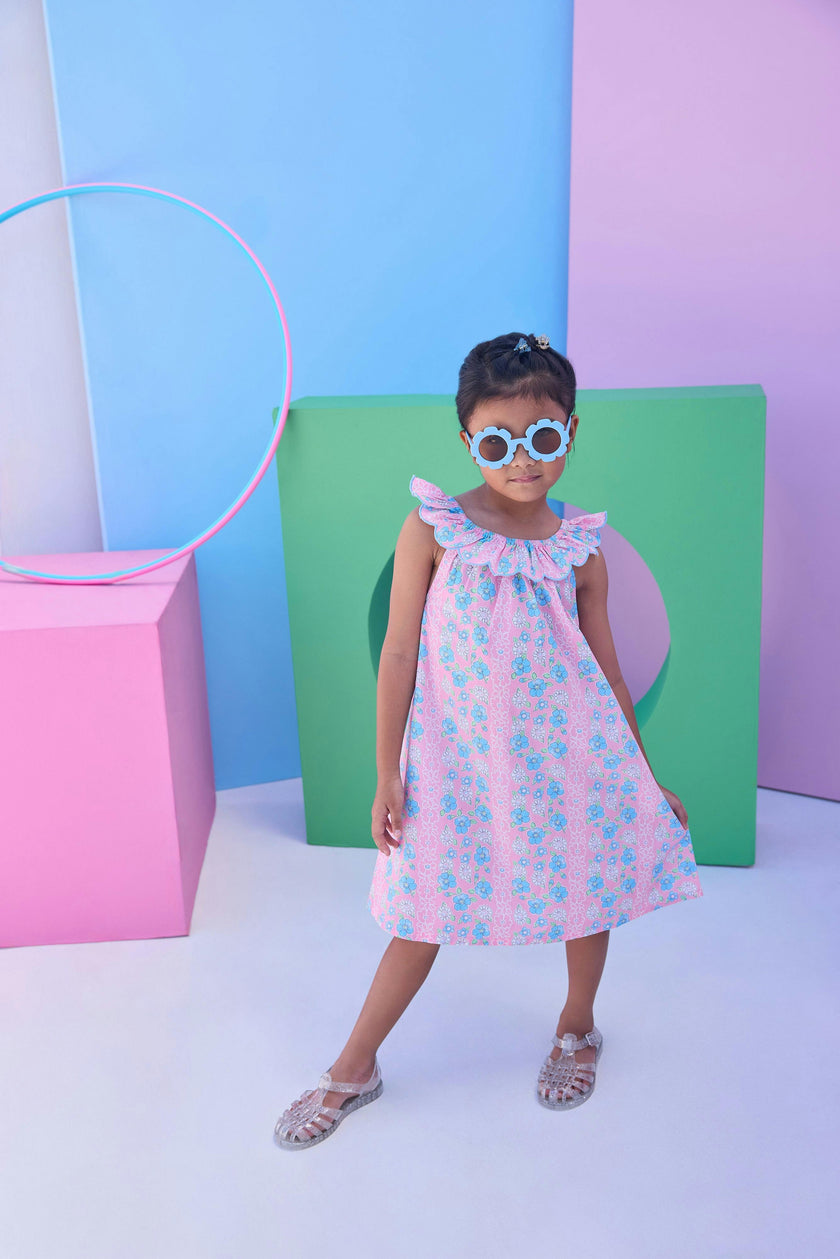Flora Dress - Spring Marguerite Floral