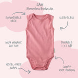 SAM 5-Pack Sleeveless Bodysuits