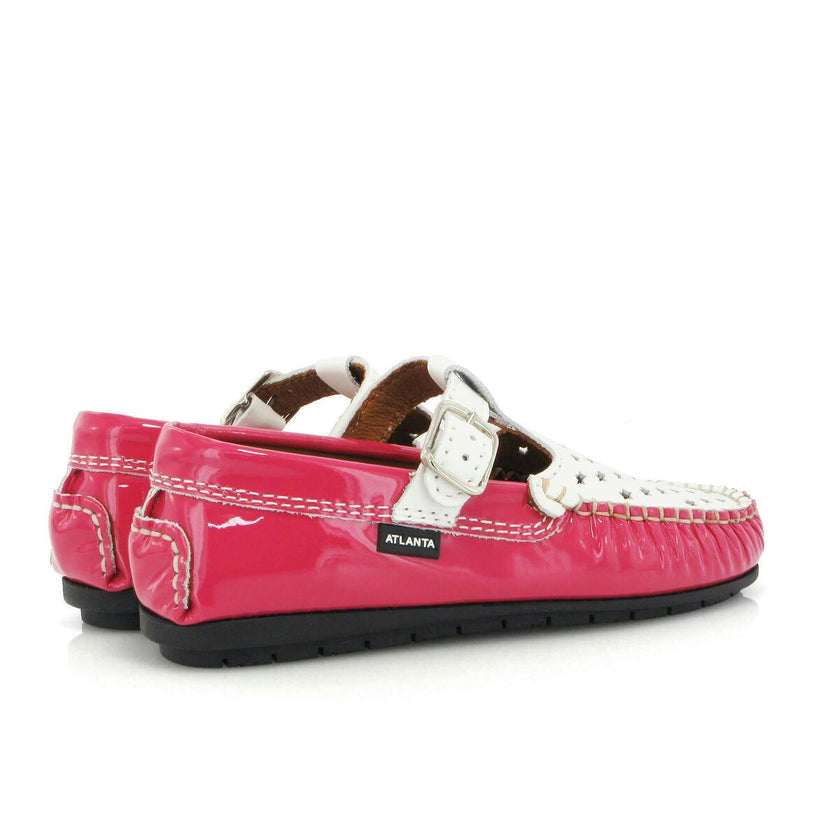 T-Walkers - fuchsia patent with stars
