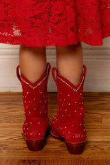 Mini Channing Bootie in Red