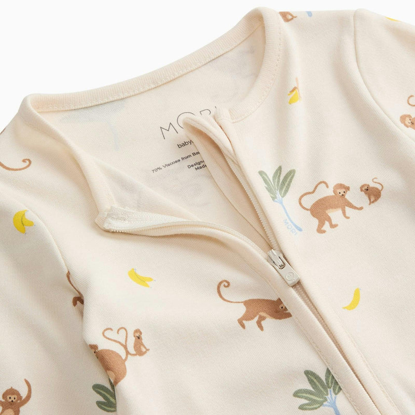 Monkeys Clever Zip Romper