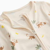 Monkeys Clever Zip Baby Pajamas