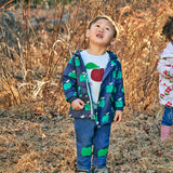 Recycled Denim Green Apple Patch Baby Pant