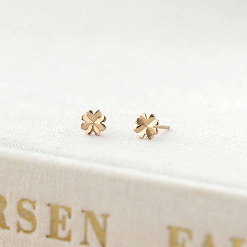 Four Leaf Clover Stud Earrings