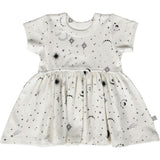 short sleeve twirl dress | celestial