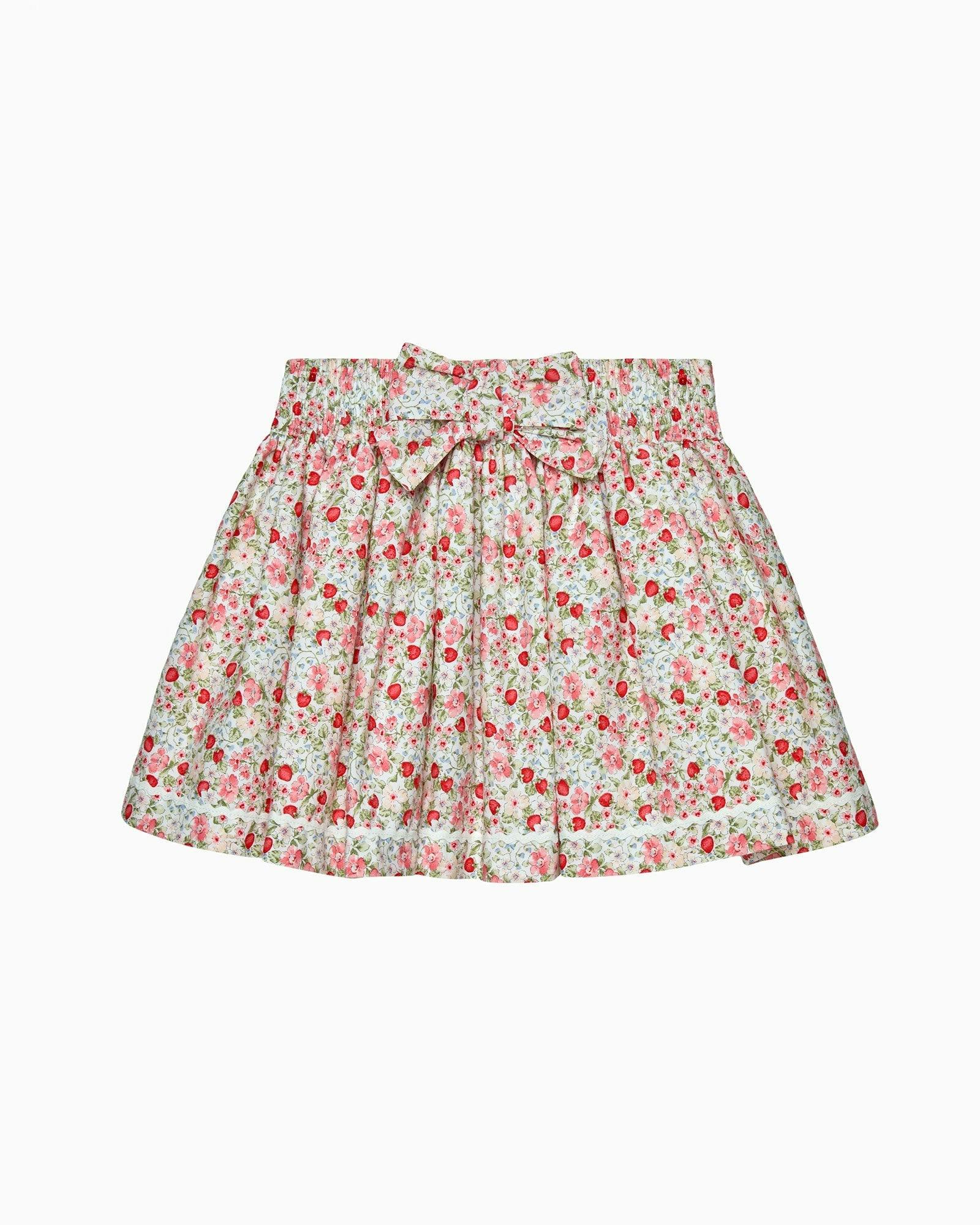 Strawberry Floral Skirt