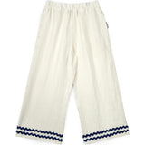 Mipounet SS26 Isaline Linen, Pant Ecru Blue