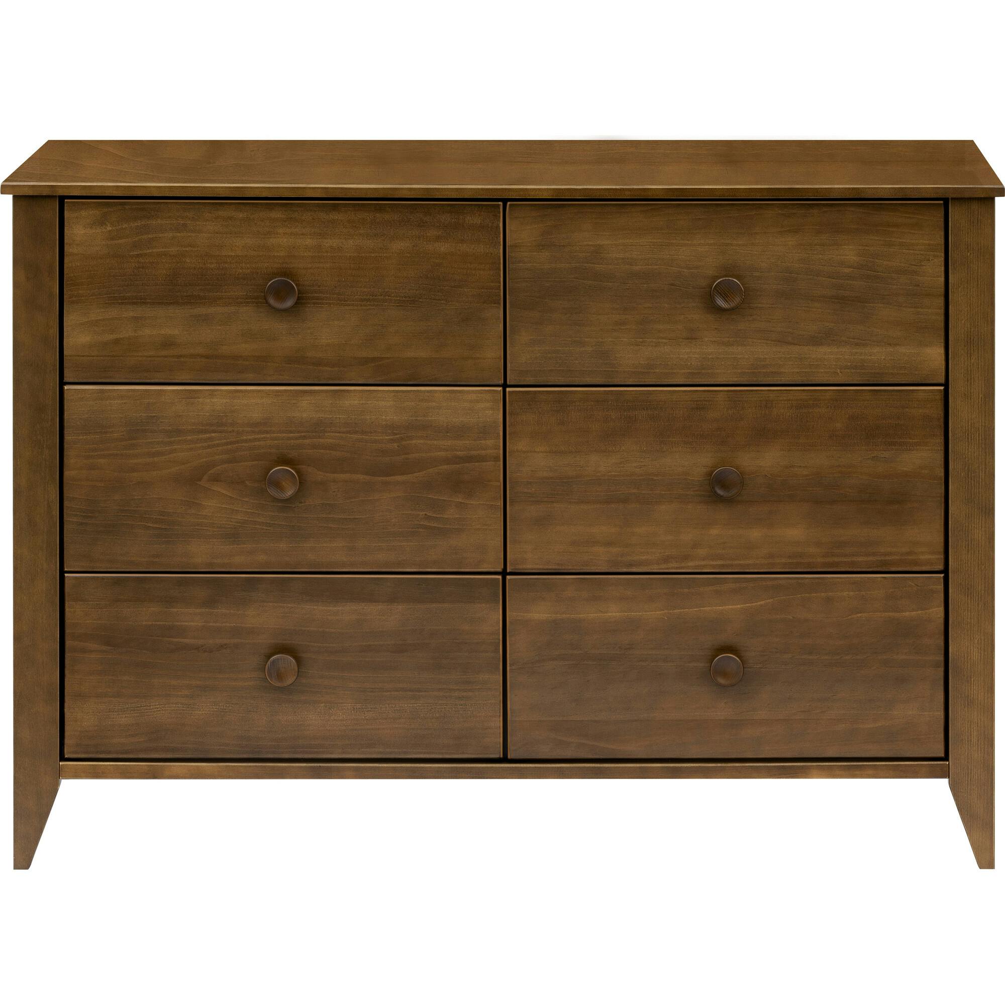 Sprout 6-Drawer Double Dresser in Natural Walnut