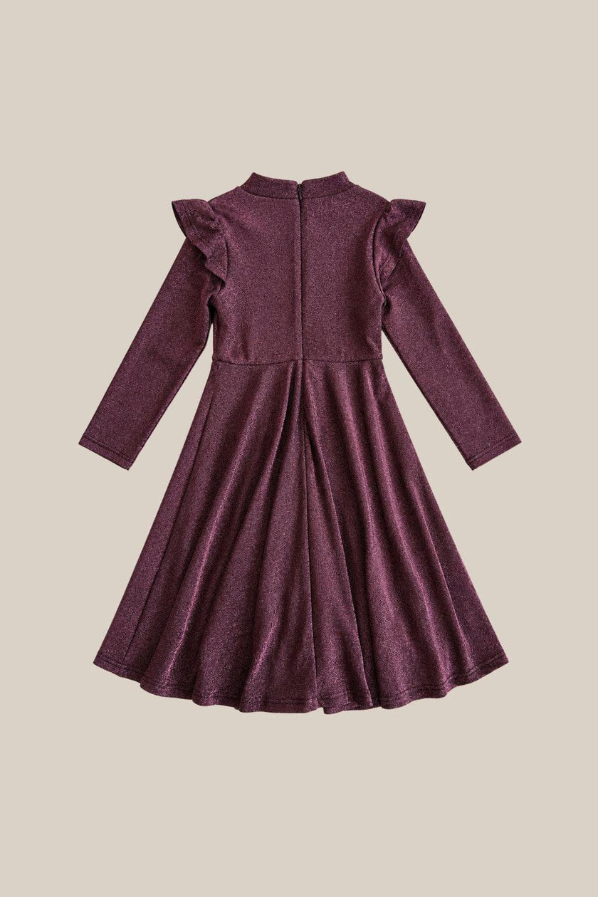 Mini La La Lady Dress in Sangria