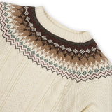 Organic Fair Isle Cable Sweater - Baby