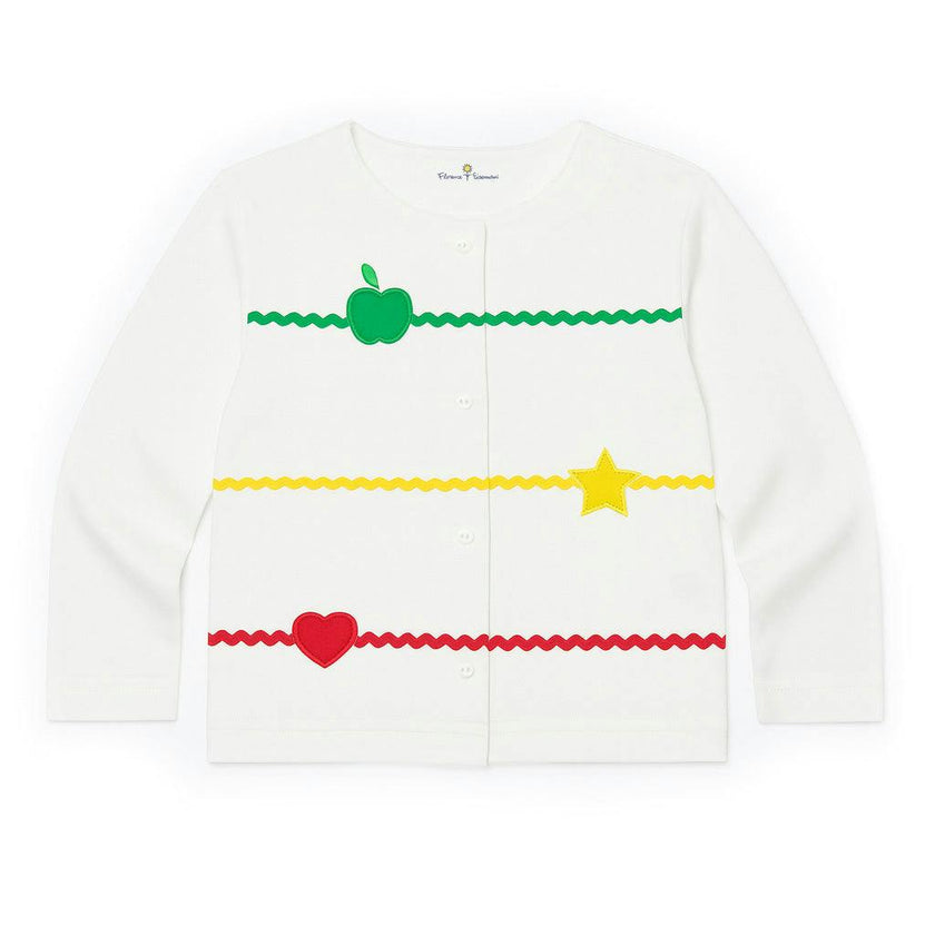 Knit Cardigan With Apple