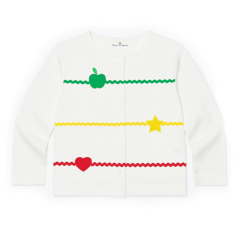 Knit Cardigan With Apple