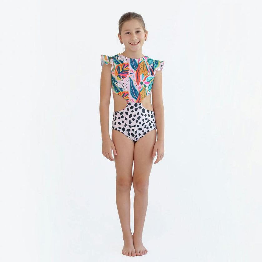 Alexa Ruffle Trikini - Paraiso Print