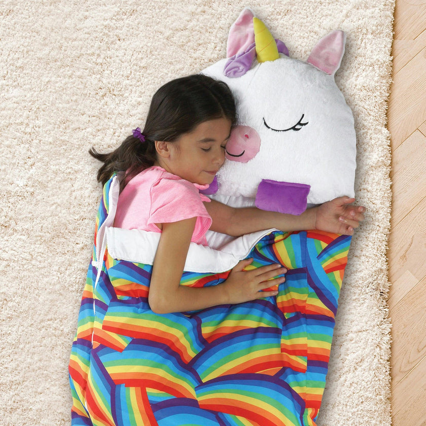 Happy Nappers: Lg - White Unicorn