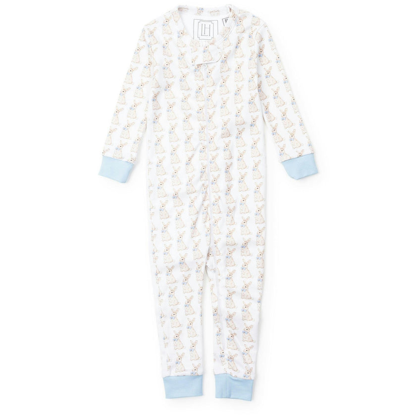 Parker Boys' Zipper Pajama - Easter Bunnies Blue