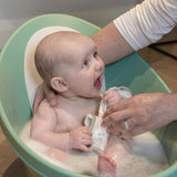 Shnuggle Newborn Bundle: Baby Bath & Accessories Bundle - 5-Piece Set | Cozy Support, Easy Cleanup & Sensory Fun