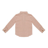 Leom Shirt | Rust - White Striped
