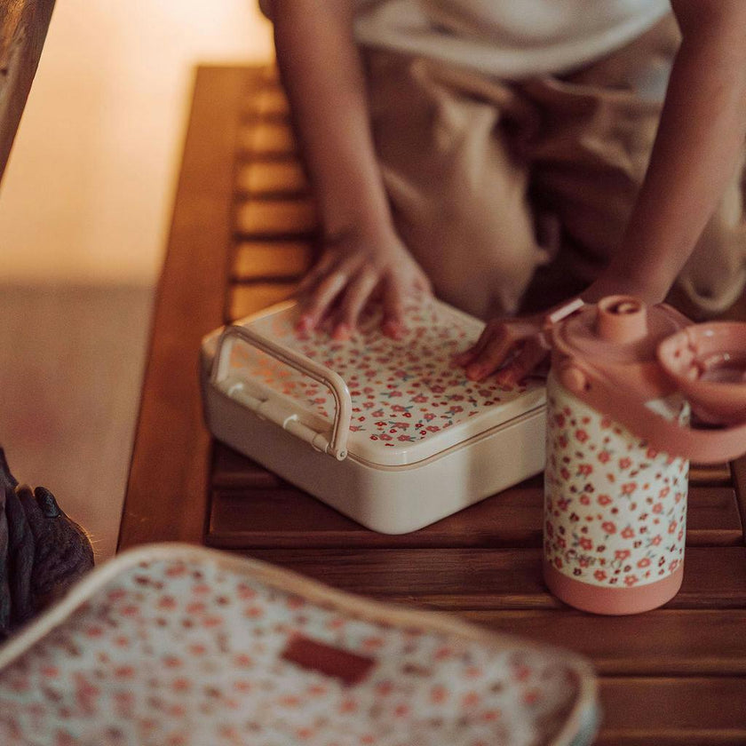 3 Compartment Leakproof Lunchbox | Sunset Meadow