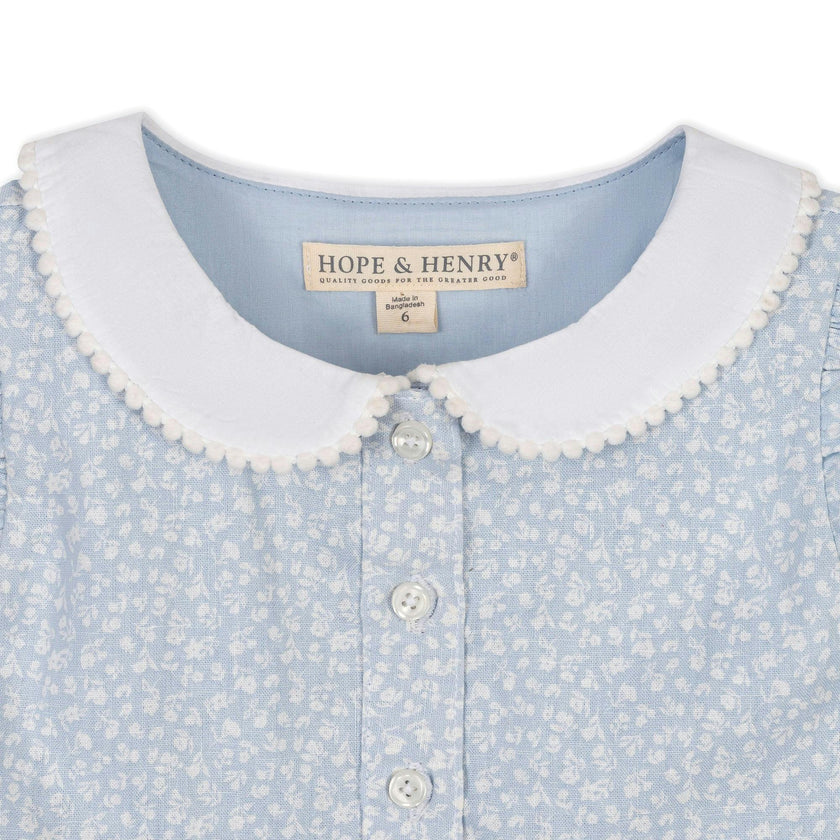 Linen Dress with Peter Pan Collar