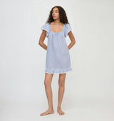 The Lucinda Nightgown - Blue/White Stripe