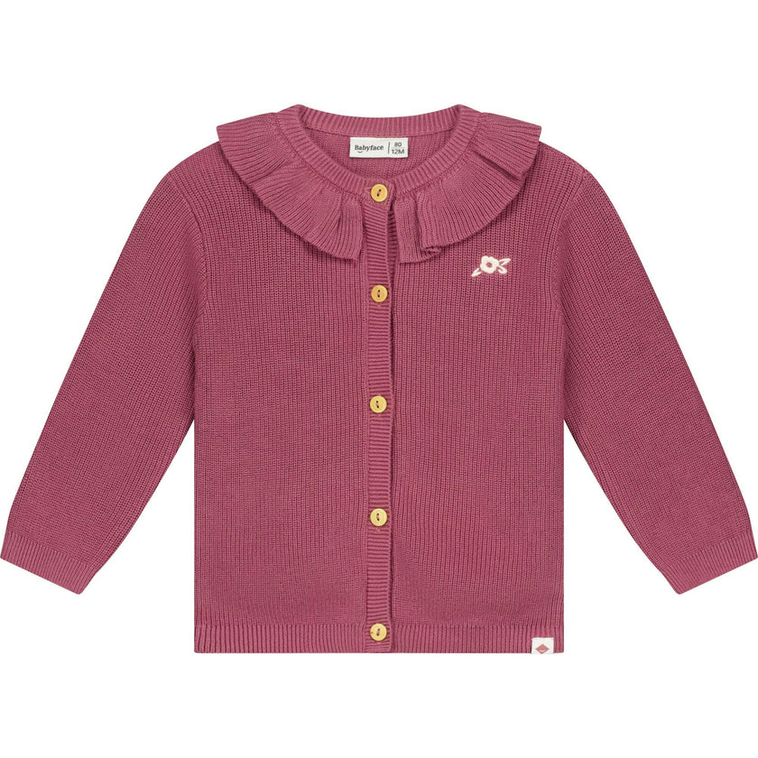 Ruffle Collar Cardigan