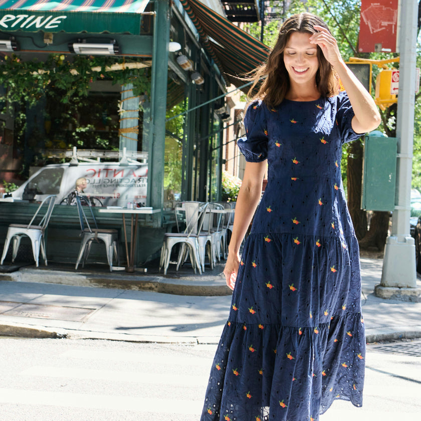 Womens Parker Dress - Eyelet Embroidery