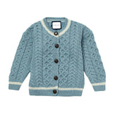 London Days Merino Cardigan - Duck Egg