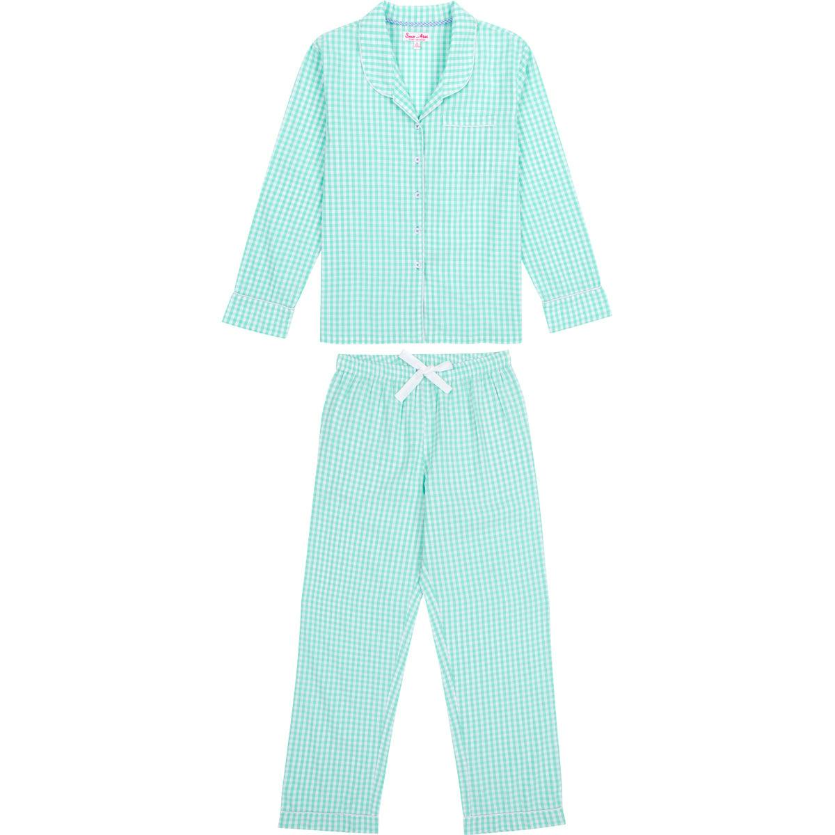 Women's Hepburn Gingham Long PJ Set