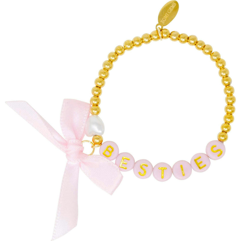 Girl's Girl's Besties Bow Stretchy Bracelet Set
