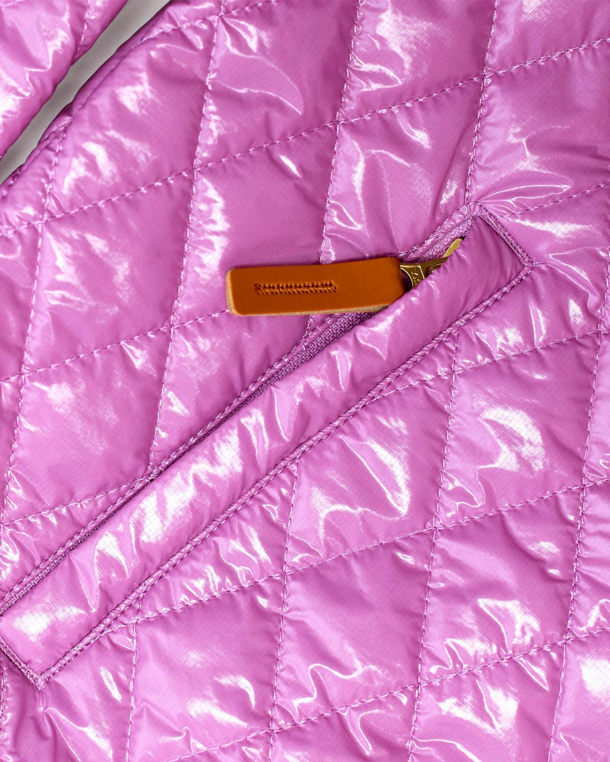 Kids Puffer Jacket in Hi-Gloss Pink Lavender