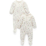 Printed Zip Growsuit Pack Cherry Blossom Print