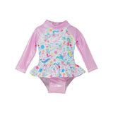 UPF 50+ Alissa Infant Ruffle Rash Guard Swimsuit