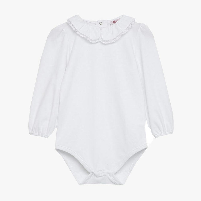 Baby Evelyn Lace Trim Bodysuit