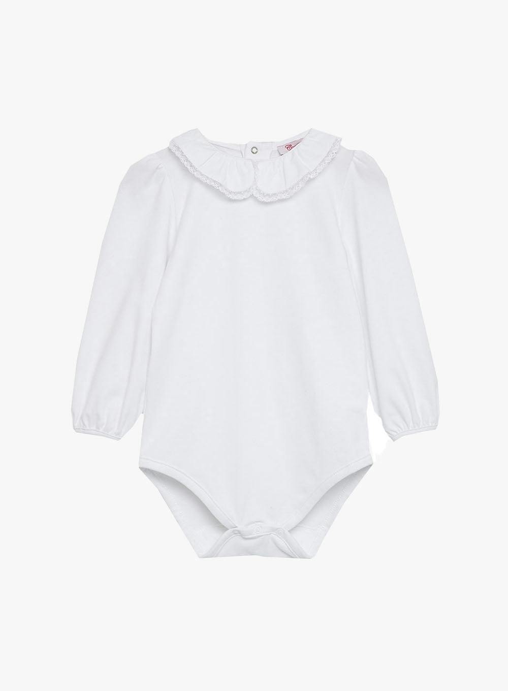 Baby Evelyn Lace Trim Bodysuit