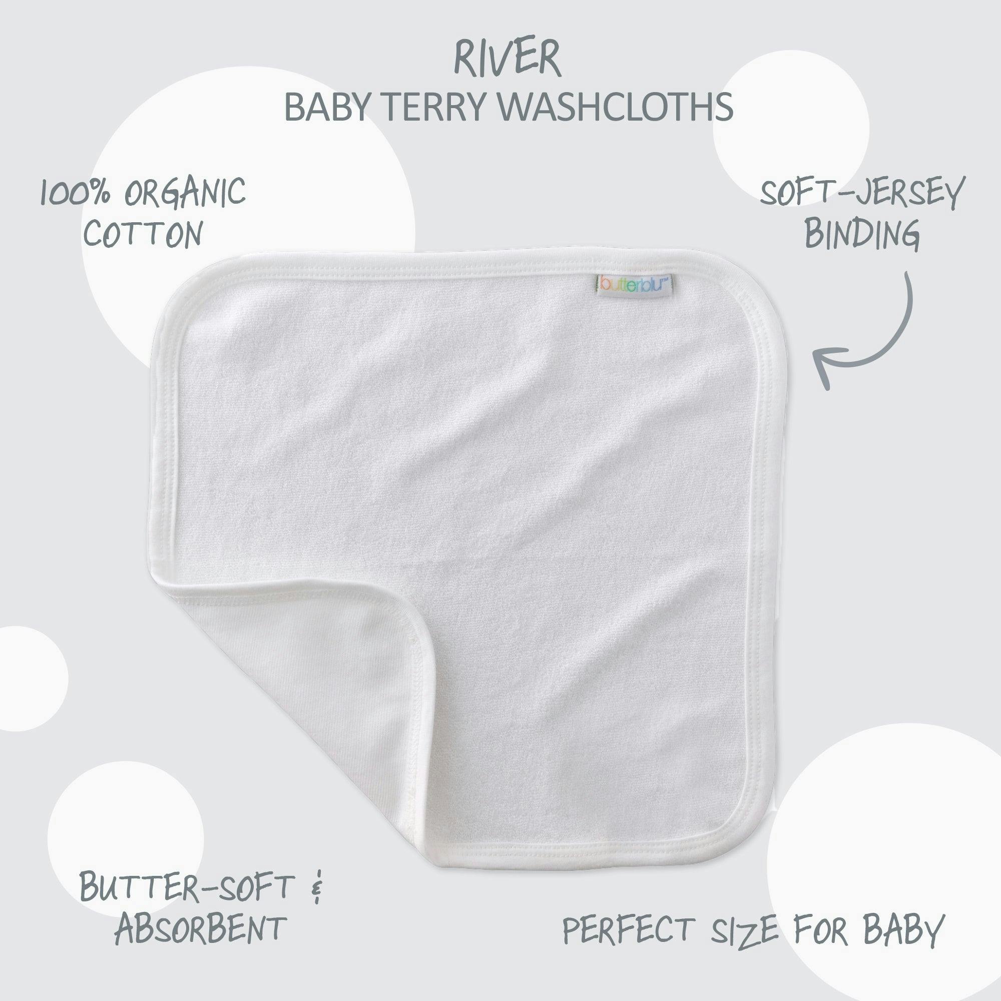 RIVER 10-Pack Washcloths