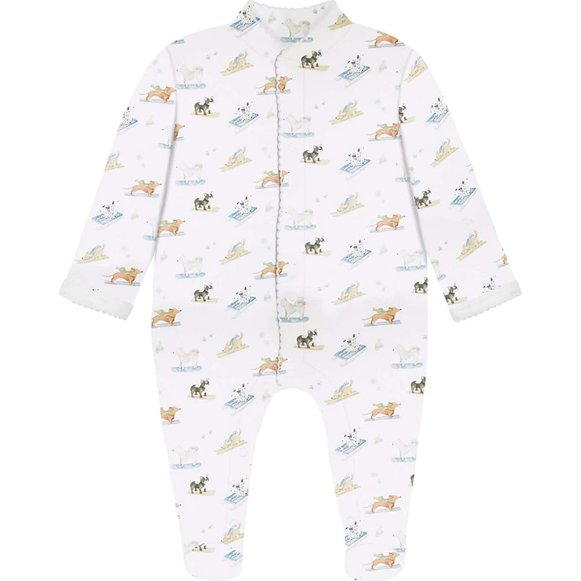 Ski Pups Boy Pima Cotton Baby One-Piece Pajamas