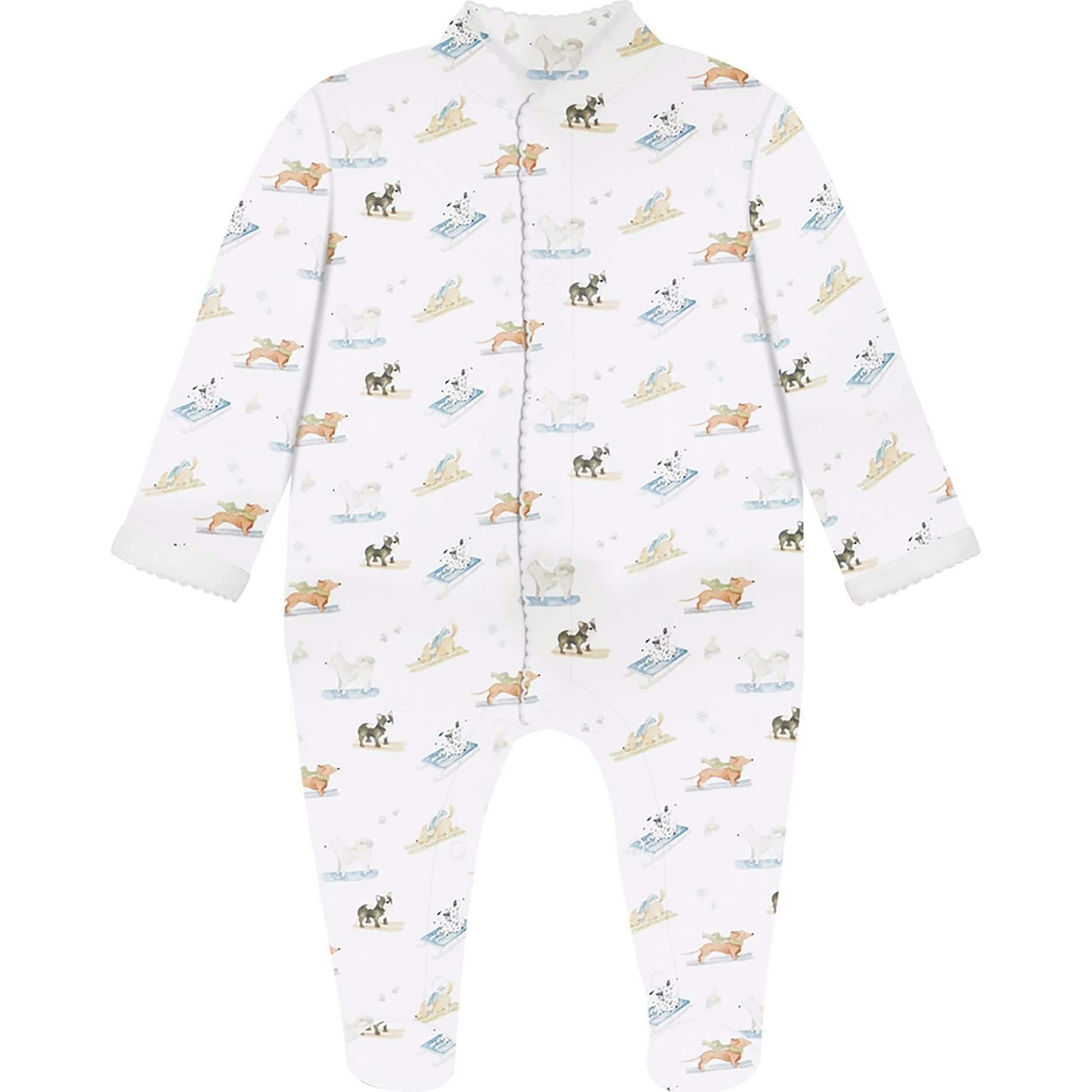 Ski Pups Boy Pima Cotton Baby One-Piece Pajamas