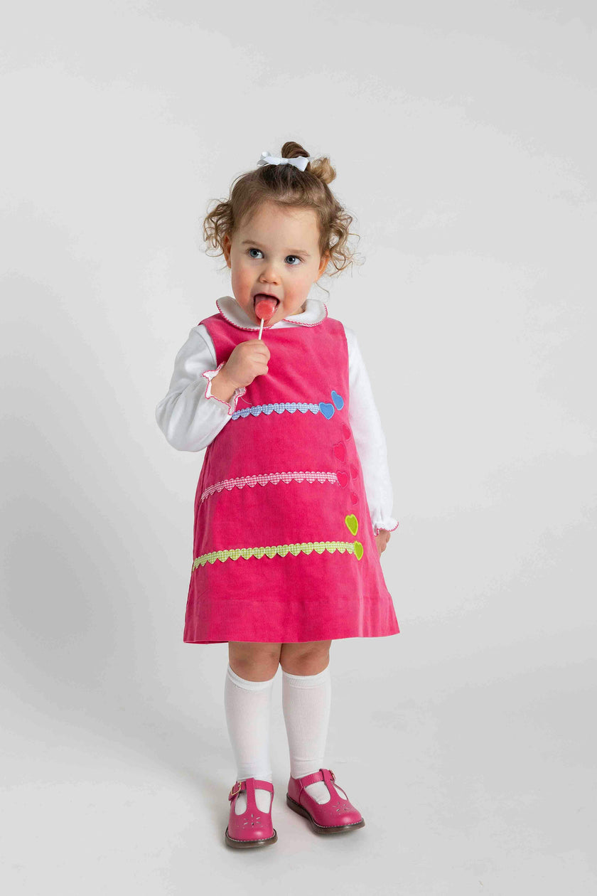 Corduroy Jumper With Hearts